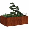 vidaXL Planter Rusty 120x80x40 cm Weathering Steel