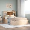 vidaXL Bed Frame without Mattress 135x190 cm Double Solid Wood Pine