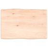 vidaXL Table Top 60x40x(2-4) cm Untreated Solid Wood Live Edge