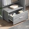 vidaXL Drawer Cabinet with Wheel Grey Sonoma 55 x 45 x 31 cm