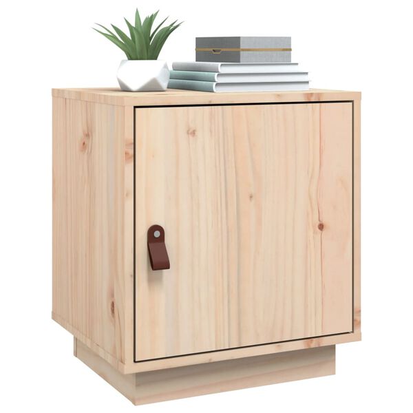 vidaXL Bedside Cabinet 40x34x45 cm Solid Wood Pine