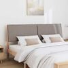 vidaXL Upholstered Headboard Taupe 180 cm Solid Pine Wood