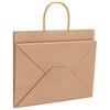vidaXL Paper Bags 50 pcs with Handles Brown 32x22x24 cm