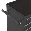 vidaXL Tool Trolley with 5 Drawers Black 69x33x77 cm Steel