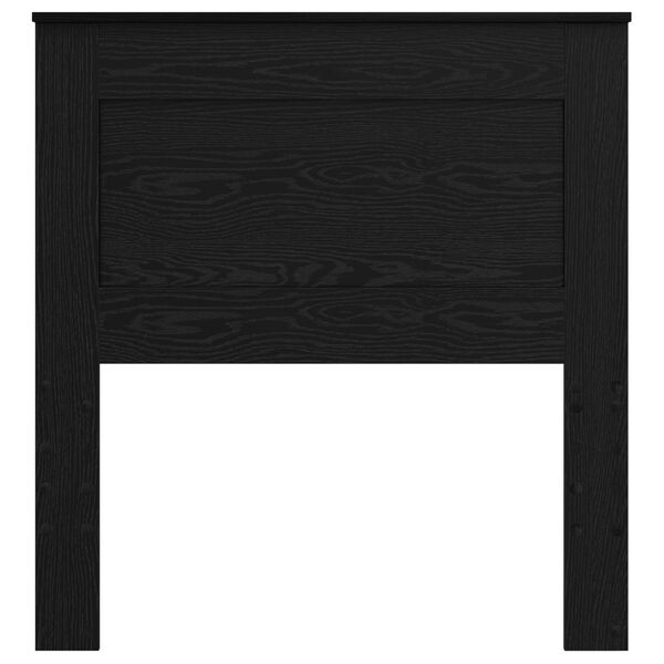 vidaXL Headboard with Headboard Black Oak 75 cm Engineered Wood