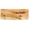 vidaXL Table Top 80x30x3,8 cm Live Edge Solid Wood Rough Mango