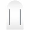 vidaXL Bathroom Mirror Cabinet with LED Light Arched Oak 42x13x70 cm