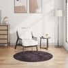 vidaXL Rug Washable φ120 cm Anthracite Anti Slip