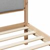 vidaXL Bed Frame Light Grey 140 x 200 cm Solid Pine Wood