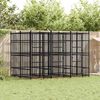 vidaXL Outdoor Dog Kennel Steel 5.53 m&sup2;