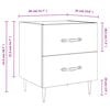 vidaXL Bedside Cabinets 2 pcs White 40x35x47.5 cm Engineered Wood