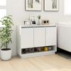 vidaXL Sideboard High Gloss White 97x31x75 cm Engineered Wood