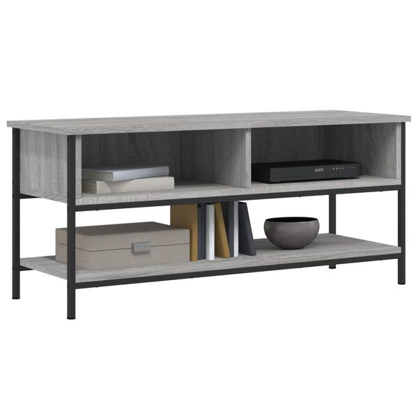 vidaXL TV Cabinet Grey Sonoma 100x35x45 cm Engineered Wood