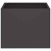 vidaXL Garden Planter Black 50 x 32 x 40 cm Cold-rolled Steel