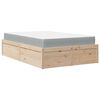 vidaXL Bed with Mattress 140x190 cm Solid Wood Pine