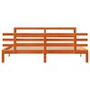 vidaXL Bed Frame with Headboard without Mattress Wax Brown 180x200 cm Super King