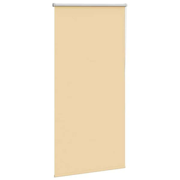 vidaXL Roller Blind Blackout Beige 85x130 cm Fabric Width 80.7 cm Polyester