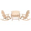 vidaXL 4 Piece Garden Lounge Set Solid Wood Spruce