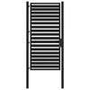 vidaXL Garden Gate Lockable Black 100x180 cm Aluminium