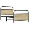 vidaXL Bed Frame Without Mattress 90x190 cm Single Sonoma Oak Engineered Wood