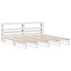 vidaXL Bed Frame without Mattress White 180x200 cm Super King Solid Wood Pine