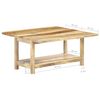 vidaXL Extendable Coffee Table 90x(45-90)x45 cm Solid Mango Wood