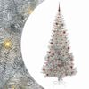 vidaXL Christmas Tree Silver 210 cm PET