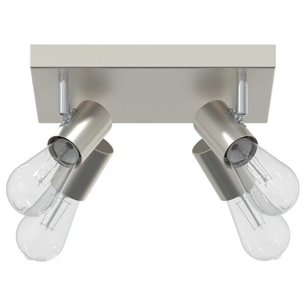 vidaXL Ceiling Spotlight Brushed Nickel 26.5 x 26 x 11.5 cm Steel