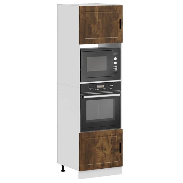 vidaXL Oven Cabinets 2 pcs Porto Smoked Oak Engineered Wood