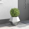vidaXL Planter Silver 50 x 50 x 40 cm Galvanised Steel