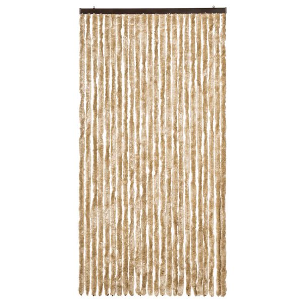 vidaXL Fly Curtain Beige 100x230 cm Chenille