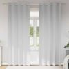 vidaXL Blackout Curtains with Rings 2 pcs Pale Grey 225 x 140 cm