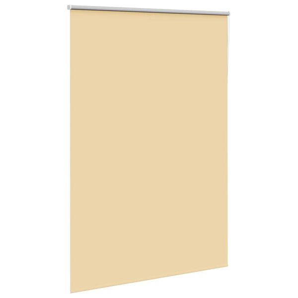 vidaXL Roller Blind Blackout Beige 160x230 cm Fabric Width 156.6 cm Polyester