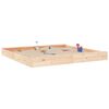 vidaXL Sandbox with Seats Square Solid Wood Pine