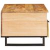 vidaXL Coffee Table Artisan Oak 80 x 54 x 40 cm Solid Mango Wood