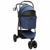 vidaXL Folding Pet Stroller Blue 78 x 54 x 101 cm 600D Oxford fabric