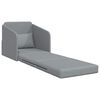 vidaXL Folding Sofa Bed Light Grey 65 x 80 x 83 cm Fabric