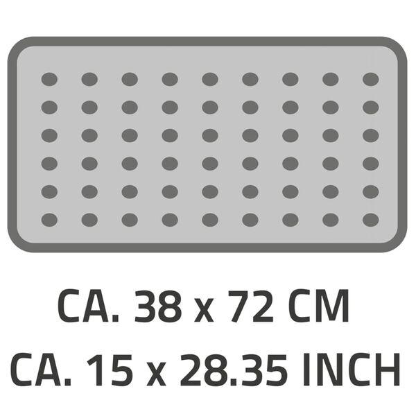 RIDDER Non-Slip Bath Mat Plattfu&szlig; 72x38 cm White 67081