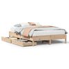 vidaXL Bed Frame without Mattress 150x200 cm King Size Solid Wood Pine