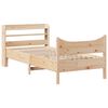 vidaXL Bed Frame with Headboard 90x200 cm Solid Wood Pine