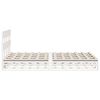 vidaXL Bed Frame without Mattress White 140x190 cm Solid Wood Pine