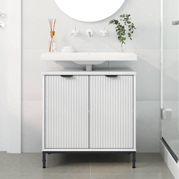 vidaXL Bathroom Sink Cabinet White 60.5 x 33.5 x 61 cm Engineered wood