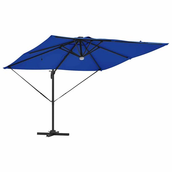 vidaXL Roma Parasol Blue 286 x 284 x 270 cm Aluminium and Polyester