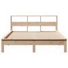 vidaXL Bed Frame without Mattress 135x190 cm Double Solid Wood Pine