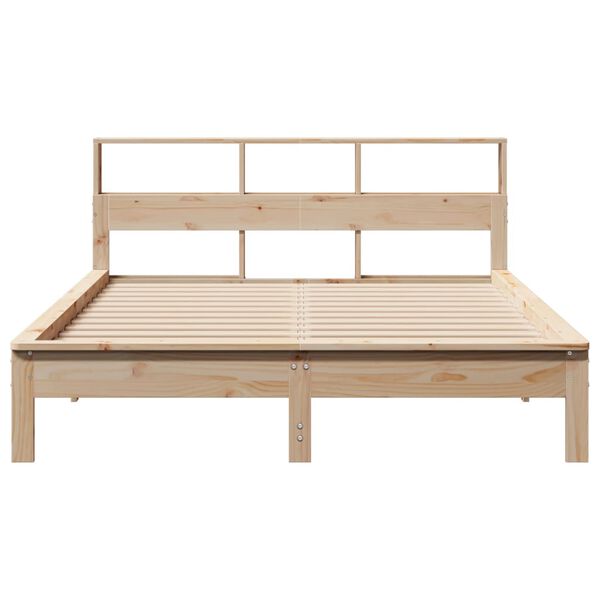 vidaXL Bed Frame without Mattress 135x190 cm Double Solid Wood Pine