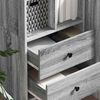 vidaXL Highboard with Drawer Grey Sonoma 45.5 x 34 x 127 cm