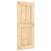 vidaXL Sliding Door NARVIK Natural and Black 85 x 210 cm (152.5 cm)