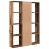 vidaXL Room Divider/Book Cabinet Old Wood 100x24x140 cm Engineered Wood