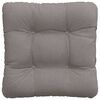vidaXL Seat Cushions 4 pcs Taupe 40 x 40 x 12 cm Fabric