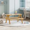 vidaXL Children's Table with Benches IRUN 90x79.5x50 cm Solid Wood